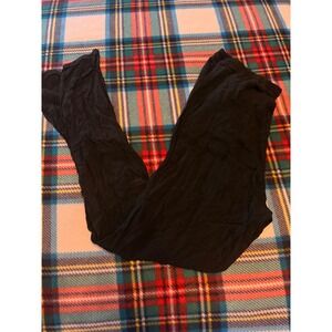 Brandy Melville Linen-Style Cotton Joggers in Black